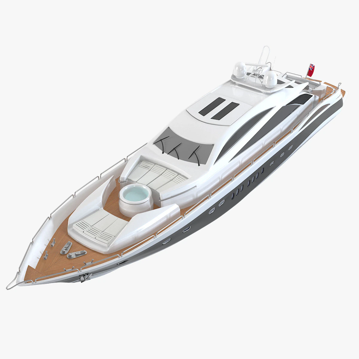Predator Sea Yacht 3D Model .c4d .max .obj .3ds .fbx .stl .blend