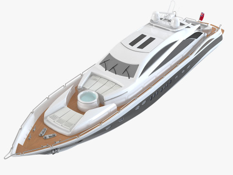 Iate Mar&iacute;timo Predador Modelo 3D