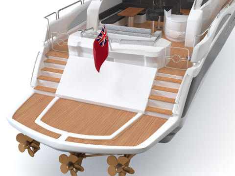 Predator Sea Yacht 3D Model