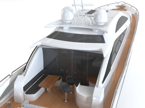Predator Sea Yacht 3D Model
