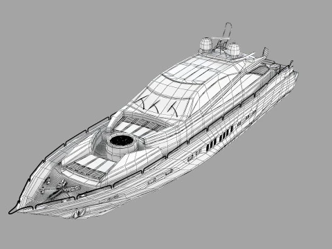 Predator Sea Yacht 3D Model
