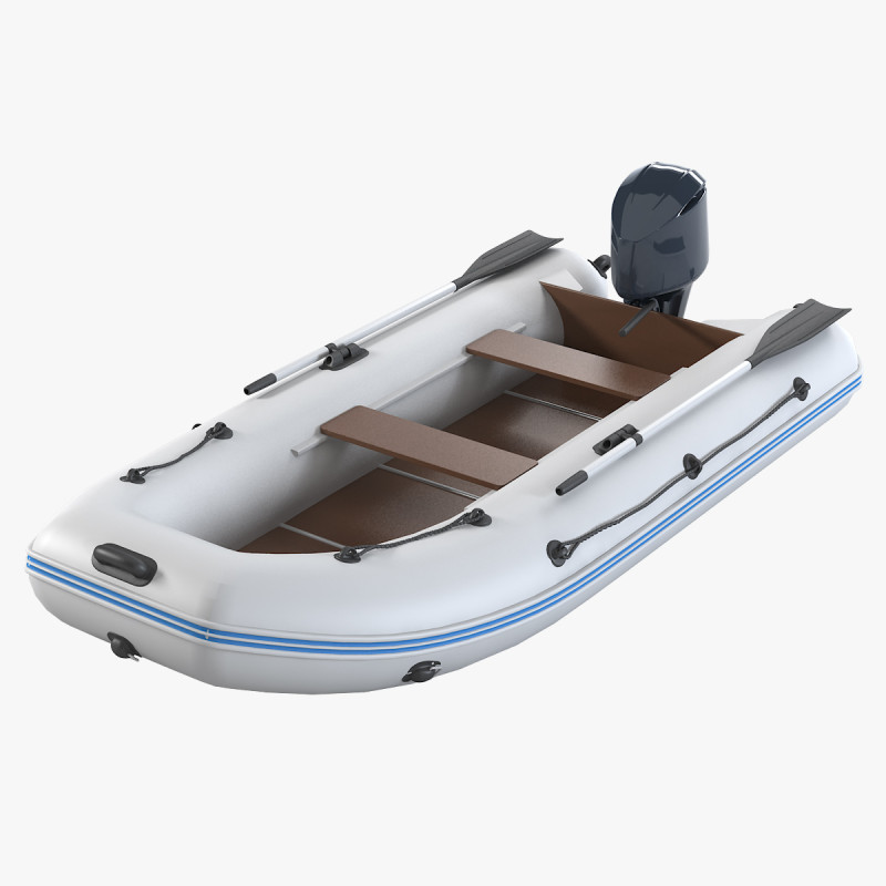 고무보트 3D 모델 .c4d .max .obj .3ds .fbx .stl .blend 