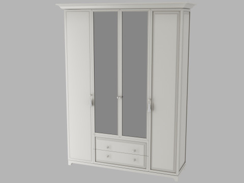 Guarda-roupa Mebelson Bella SMB-18 Modelo 3D