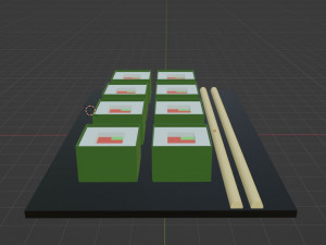 Sushi 3D Модель