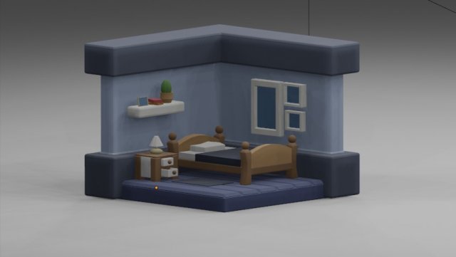 Room Model 3D .c4d .max .obj .3ds .fbx .stl .blend 