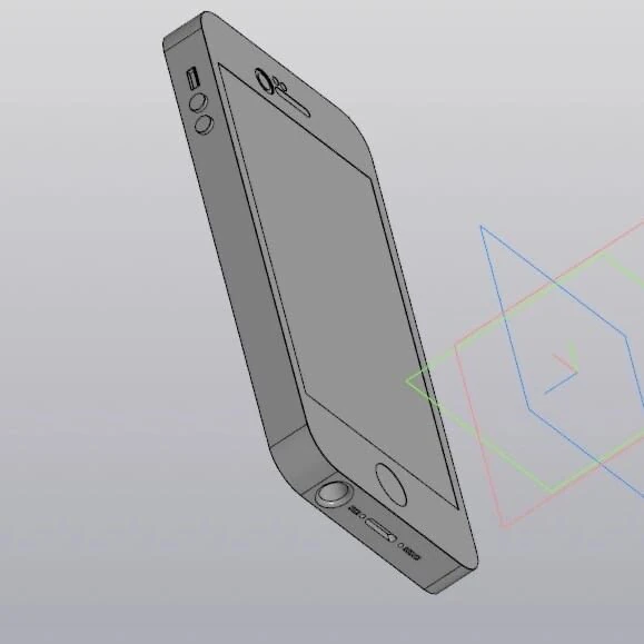 Iphone 5s 3D Model .c4d .max .obj .3ds .fbx .stl .blend
