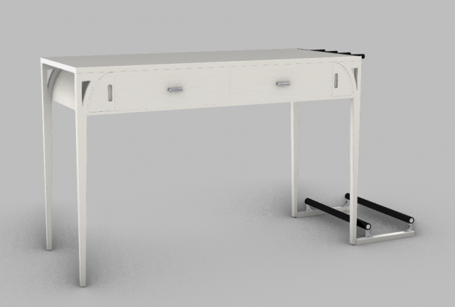 Musician desk Modèle 3D .c4d .max .obj .3ds .fbx .stl .blend