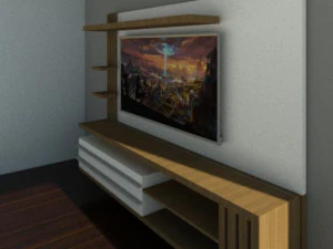 Entertainment furniture -revit family file 3D Model