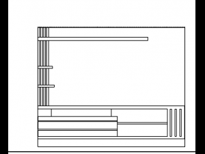 Entertainment furniture -revit family file 3D Model