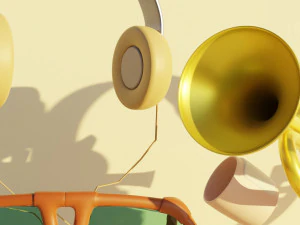 Basic 3D Object Floating - Low Poly 3D Model