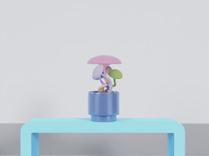 Potted Plant Set - Interior Succulent Design - Modelo 3D