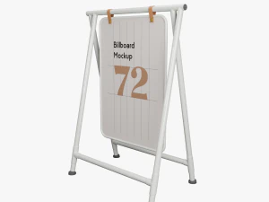 광고용 보도 또는 거리 광고판 3D 모델