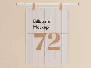 Sidewalk or Street Billboard for Advertising 3D Model