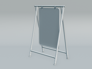 Sidewalk or Street Billboard for Advertising 3D Model