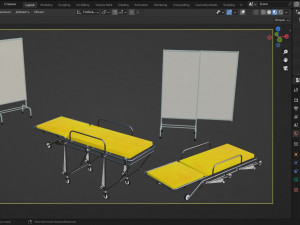 Gurney 3D Model
