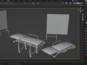 Gurney 3D Model