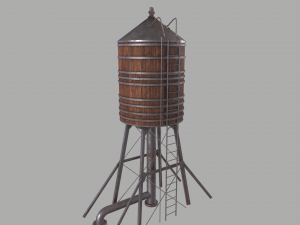 Water tower Model 3D