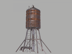 Water tower Model 3D