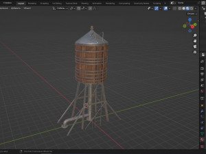 Water tower Model 3D