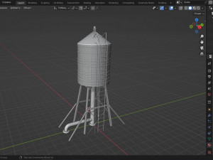 Water tower Model 3D
