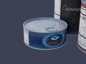Tin Can Set 3D Model