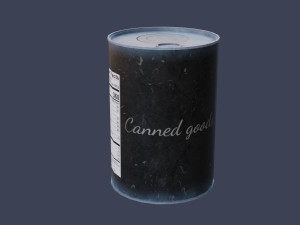 Tin Can Set 3D Model