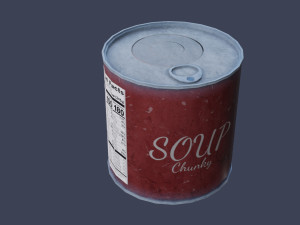Tin Can Set 3D Model