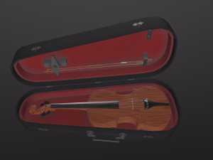 Violin music instrument 3D मॉडल
