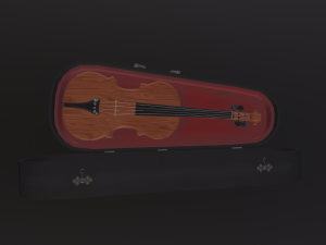 Violin music instrument 3D मॉडल