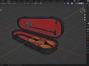 Violin music instrument 3D Model