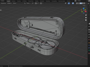 Violin music instrument 3D मॉडल