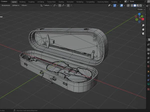 Violin music instrument 3D Model