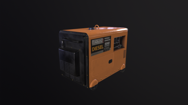 Diesel Generator 3Dモデル .c4d .max .obj .3ds .fbx .stl .blend 