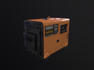 Diesel Generator 3D Model