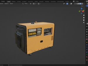 Diesel Generator 3D Model