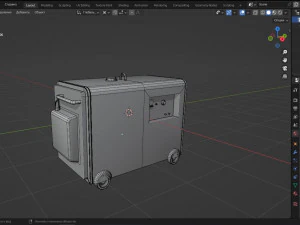 Diesel Generator 3D Model