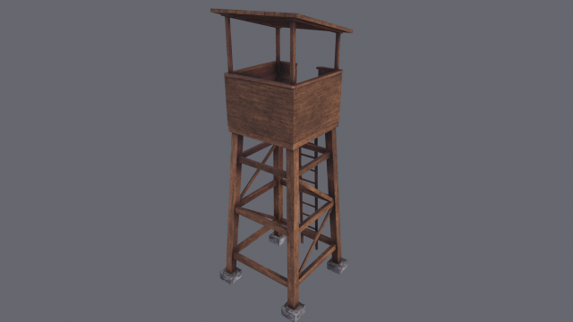 Observation Tower 3D 모델 .c4d .max .obj .3ds .fbx .stl .blend 