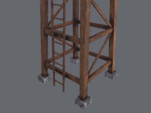 Observation Tower 3D 모델