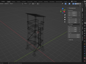 Observation Tower 3D 모델