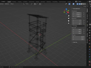 Observation Tower 3D Model
