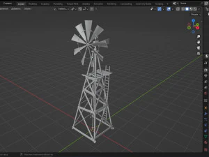 Windmill 3D Model