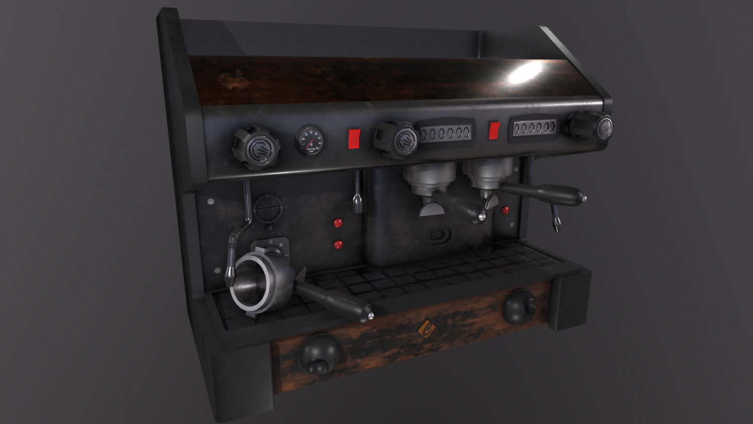 Coffe machine 3D Model .c4d .max .obj .3ds .fbx .stl .blend 