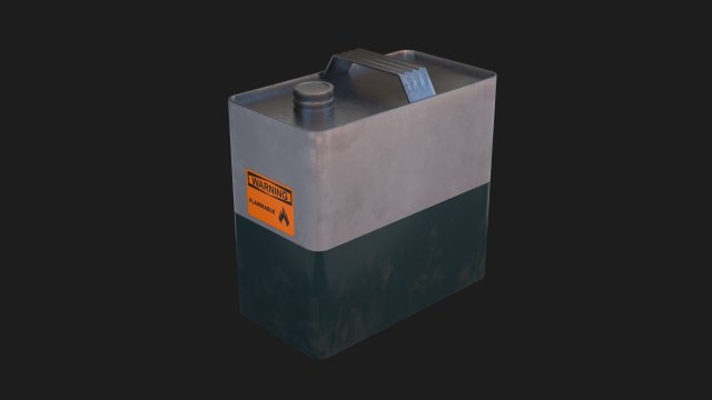 Can of gasoline 3D-Modell .c4d .max .obj .3ds .fbx .stl .blend 