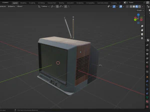 Television retro 3D Model
