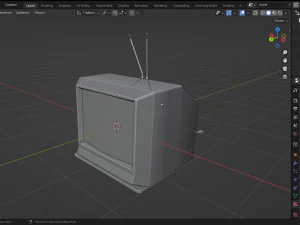 Television retro 3D Model