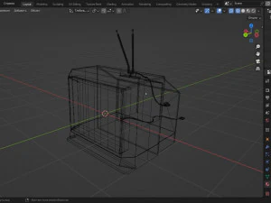 Television retro 3D Model