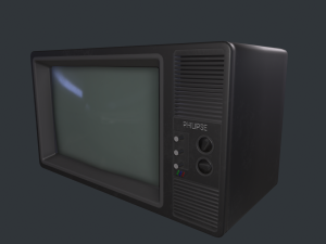 Television retro 3D Модель