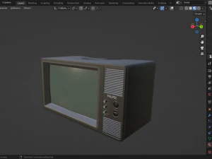 Television retro 3D Model