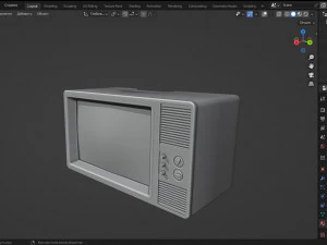 Television retro 3D Model
