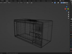 Television retro 3D Model